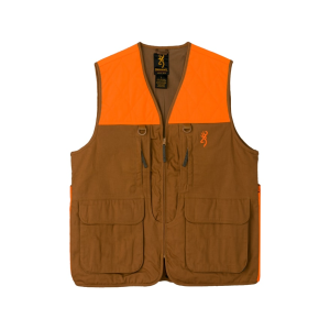 Browning Men's Upland Hunting Vest Tan/Blaze Large