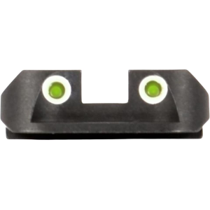 NOVAK Rear Night Sight for Ruger SP101 Steel Matte with Green Tritium Dots