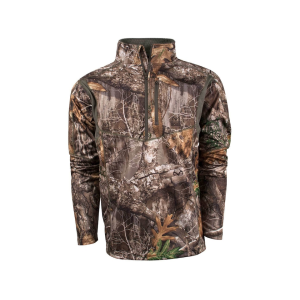 KING'S CAMO Men's Hunter Quarter Zip Shirt Realtree EDGE XL