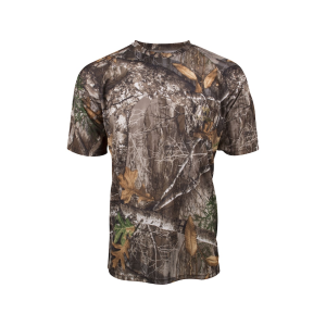 KING'S CAMO Men's Hunter Short Sleeve Crew Neck T Shirt Realtree EDGE Medium