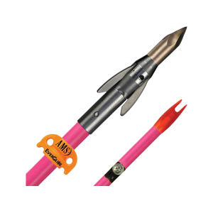 AMS Fiberglass Bowfishing Arrow with Ankor QT Arrow Point Pink - Ams