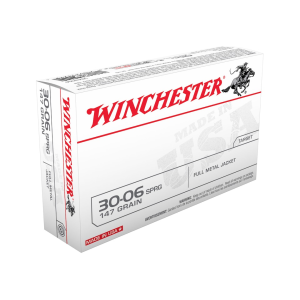 chester White Box USA 30-06 Springfield 147 Grain Full Metal Jacket Box Of 20 Ammo