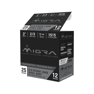 ra Steel Waterfowl 12 Gauge 3 #2 And #3 Steel Shot 1-1/4 Oz Box Of 25 Ammo