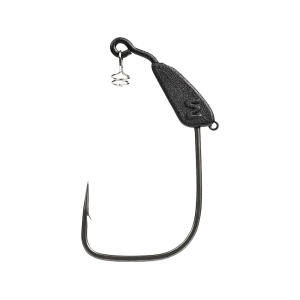 Mustad AlphaPoint Infiltrator Weighted 1/16 oz Swimbait Hook #1 Black Nickel 3PK - Mustad