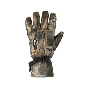 Drake Men's LST Refuge HS Waterproof Insulated GORE-TEX Hunting Gloves Mossy Oak Shadow Grass Habitat Large - Drake