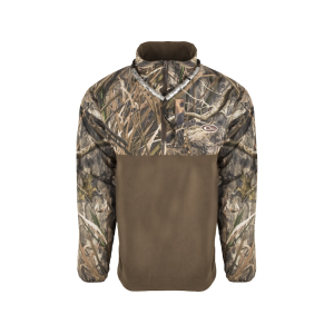 DRAKE Men's Quarter Zip Refuge Eqwader Jacket Mossy Oak Shadow Grass Habitat 2XL