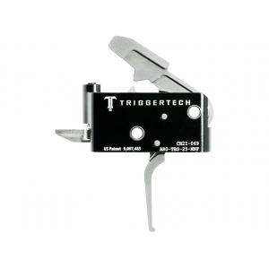 TRIGGERTECH Adaptable Primary Trigger Group Flat Bow AR-15, LR-308 Two Stage Silver
