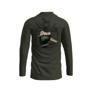 Drake Men's Back Cap Mallard Long Sleeve Shirt Deep Depths Dark Heather Medium - Drake