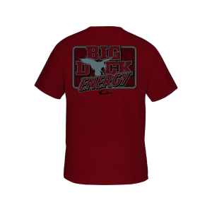 Drake Men's Big Duck Energy Short Sleeve T Shirt Red Dahlia XL - Drake