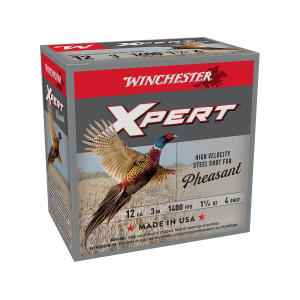 Winchester Xpert Pheasant 12 Gauge Ammo 3 #4 Steel Shot 1-1/4 Oz Case Of 250 (10 Boxes Of 25) chester Xpert Pheasant 12 Gauge 3 #4 Steel Shot 1-1/4 Oz Case Of 250 (10 Boxes Of 25) Ammo