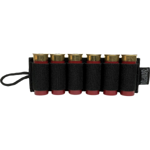 MidwayUSA Shotgun Card with Adhesive Hook & Loop Attachment 6-Round Black - Midwayusa
