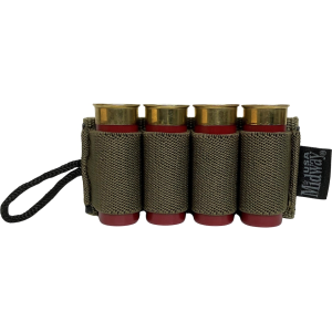 MidwayUSA Shotgun Card with Adhesive Hook & Loop Attachment 4-Round Olive Drab - Midwayusa