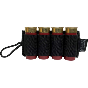 MidwayUSA Shotgun Card with Adhesive Hook & Loop Attachment 4-Round Black - Midwayusa