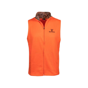 Kings Camo Men's Full Zip Hunting Vest Blaze Orange 2XL - Kings Camo
