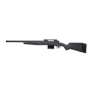 Savage Arms 110 Tactical Bolt Action Rifle 6.5 Creedmoor 24" Left Hand Fluted Black Threaded Barrel Black Frame Gray Adjustable Stock