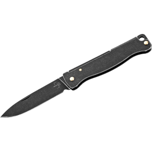 Boker Knives Boker Knives Atlas Mini Pocket Knife 1.65" Drop Point Sandvik 12C27 Black Blade Stainless Steel Handle Black - $32.26 at MidwayUSA