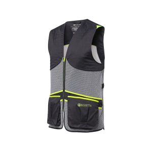Beretta Full Mesh Shooting Vest Men's Ebony and Ice Gray XXXL - Beretta