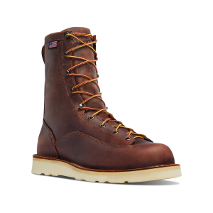 Danner Men's Bull Run 8" Work Boots Leather Brown 9.5 D - Danner