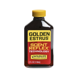 Wildlife Research Center Super Charged Golden Estrus with Scent Reflex Technology Deer Scent Liquid 4 oz - Wildlife Research