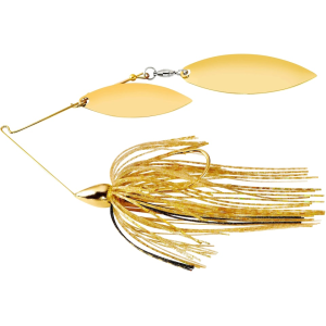 WAR EAGLE Gold Frame Double Willow Spinnerbait 1/4oz Gold Shiner Gold