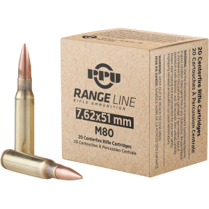 8605003821533 PPU Range 7.62x51mm Nato Ammo 145 Grain Full Metal Jacket Box Of 20 8605003821533 803569