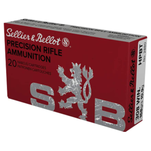 lier & Bellot Match 308 Winchester 168 Grain Jacketed Hollow Point Case Of 500 (25 Boxes Of 20) Ammo