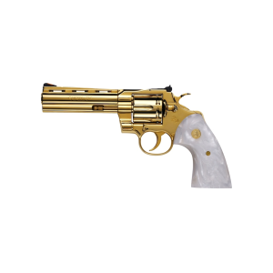 Colt Python 357 Magnum Revolver 5" Gold Barrel 6 Round Pearl Grip - Colt