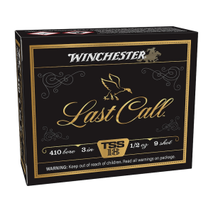 Winchester Last Call TSS 410 Ammo 3" #9 Tungsten Shot 1/2 oz Case of 100 (10 Boxes of 10)