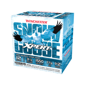 Winchester Xpert Snow Goose Waterfowl 12 Gauge Ammo 3-1/2" #1 and #2 Steel Shot 1-3/8 oz Case of 250 (10 Boxes of 25)