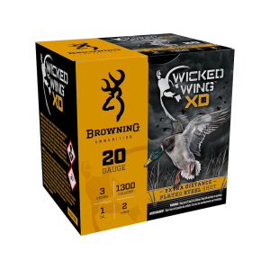 wning Wicked Wing XD Waterfowl 20 Gauge 3 #2 Steel Shot 1 Oz Case Of 250 (10 Boxes Of 25) Ammo