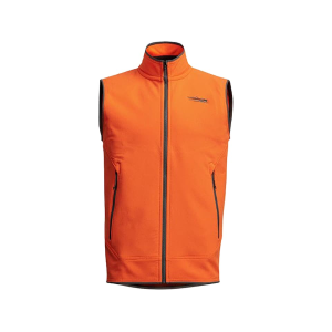 SITKA GEAR Men's Alpha Fleece Vest Blaze Orange Medium