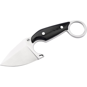 Boker Knives Enki Fixed Blade Knife 2.28" Drop Point 440B Satin Blade Micarta Handle Black - Boker Knives