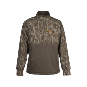 BROWNING Men's Wicked Wing Smoothbore Quarter Zip Shirt Mossy Oak Bottomland 2XL