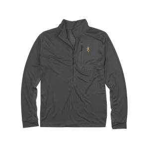 BROWNING Men's Early Season Half Zip Shirt Carbon Gray Large