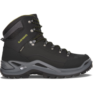 LOWA Men's Renegade GTX Mid Waterproof Hunting Boots Leather Black/Olive 8 D