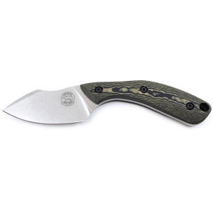White River Knives Smith & Sons Apex Fixed Blade Knife 2.75" Modified Clip Point CPM MagnaCut Stonewashed Blade Richlite Handle Black - White River Knives