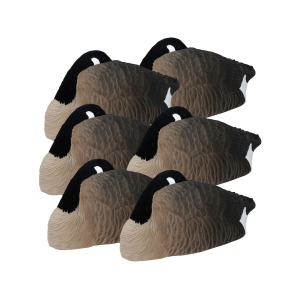 Higdon Alpha Half Shell Sleeper Canada Goose Decoy Flocked Heads 6PK - Higdon