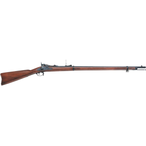 Pedersoli Springfield Trapdoor Single Shot Rifle 45-70 Government 32" Blued Barrel Blued Frame Walnut Straight Grip Stock - Pedersoli