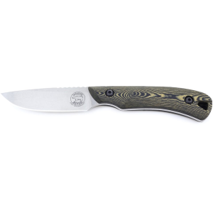 White River Knives Smith & Sons Axiom Fixed Blade Knife 2.88" Drop Point CPM MagnaCut Stonewashed Blade Richlite Handle Black - White River Knives