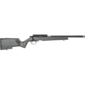 Christensen Arms Ranger Bolt Action Rifle 22 Long Rifle 18" Carbon Fiber Threaded Barrel Black Frame Green/Black Field Stock - Christensen Arms