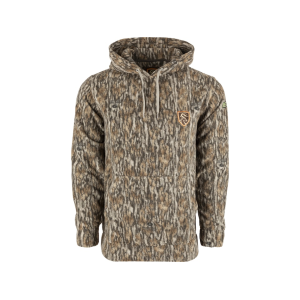Drake Men's Non-Typical Storm Front Fleece Midweight Stretch Hoodie Mossy Oak Bottomland XL - Drake