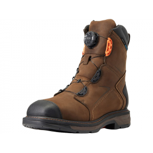ARIAT Workhog XT BOA Carbon Toe Work Boots Leather Chocolate Brown Men's 8 EE
