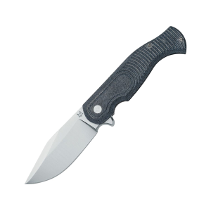 Fox Knives Eastwood Tiger Pocket Knife 3.74" Clip Point CPM-S90V Stonewashed Blade Micarta Handle Denim - Fox Knives