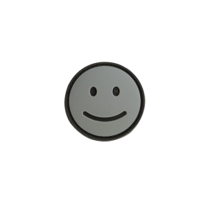 Maxpedition Happy Face Gray and Black 1.5" x 1.5" - Maxpedition Hard-Use Gear