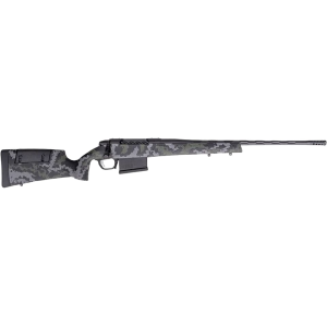 Weatherby 307 Range XP 2.0 Bolt Action Rifle 25 Creedmoor 22" Fluted Graphite Black Threaded Barrel Graphite Black Frame Green/Gray Field Stock - Weatherby
