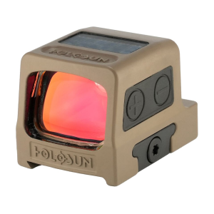 Holosun HE509T-X2 Elite Reflex Red Dot Sight 1x Selectable Red Reticle Solar/Battery Powered Titanium FDE - Holosun