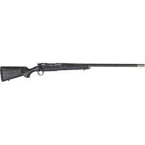 Christensen Arms Ridgeline Bolt Action Rifle 300 Winchester Short Magnum (WSM) 24" Carbon Fiber Threaded Barrel Stainless Frame Black Spiderweb Field Stock - Christensen Arms