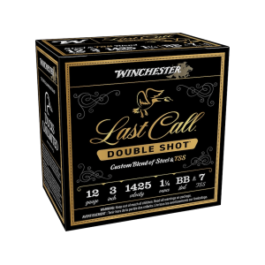 Winchester Last Call Double Shot 12 Gauge Ammo 3" BB and #7 Steel and Tungsten Shot 1-1/4 oz Box of 25 - Winchester