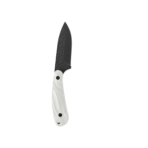 Skallywag Tactical Fireside Pro Fixed Blade Knife 2.75" Drop Point 420 Black PVD Blade G-10 Handle White - Skallywag Tactical
