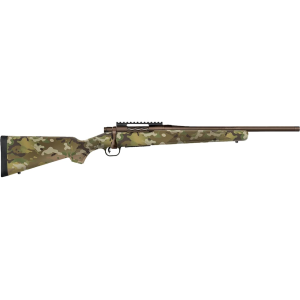 Mossberg Patriot Carbine Bolt Action Rifle 22-250 Remington 18" Patriot Brown Cerakote Threaded Barrel Patriot Brown Cerakote Frame Multicam Field Stock - Mossberg